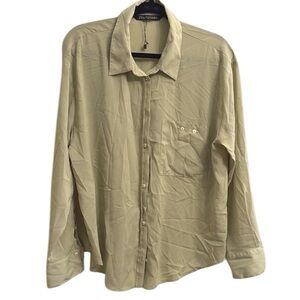 Zara Beige‎ Button-Up Shirt